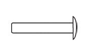 TechnologyLK STB Rivet for Window Channel Balances - Pack of 30 | 6051430