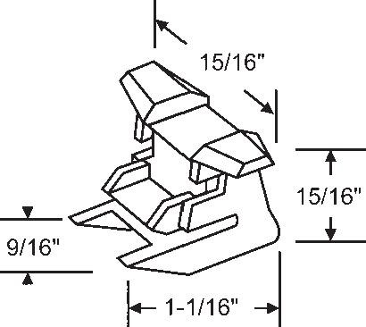 TechnologyLK STB Bottom Guide for Window Channel Balances, Attached | 60516A