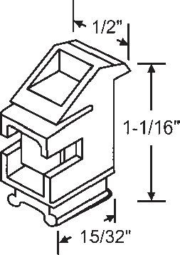 TechnologyLK STB Top Guide for Window Channel Balances, Unattached | 60560