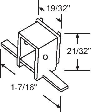 TechnologyLK STB Top Guide for Window Channel Balances, Attached | 60569A