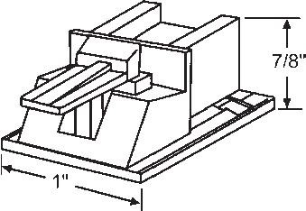 TechnologyLK STB Top Guide for Window Channel Balances, Attached | 60575A