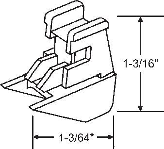 TechnologyLK STB Bottom Guide for Window Channel Balances, Attached | 60590A