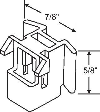 TechnologyLK STB Top Guide for Window Channel Balances, Unattached | 60591