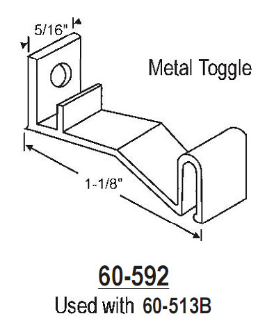 TechnologyLK STB Top Guide, Window Channel Balance, Toggle Only | 60592