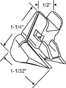 TechnologyLK STB Bottom Guide for Window Channel Balances, Unattached  | 60597