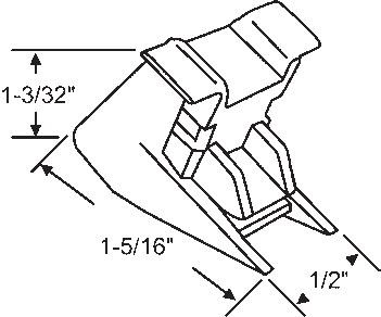 TechnologyLK STB Bottom Guide for Window Channel Balances, Attached | 60598A
