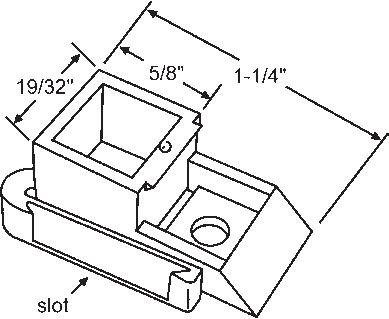 TechnologyLK STB Top Sash Guide for Window Channel Blanaces, Left Hand | 60605