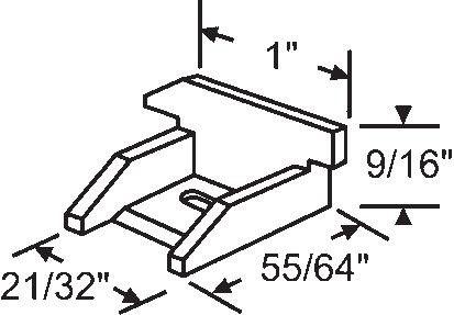 TechnologyLK STB Top Sash Guide for Window Channel Balances, Set | 60619