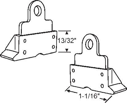 TechnologyLK STB Top Sash Guide for Window Channel Balances, Set | 60620