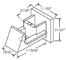 TechnologyLK STB Top Sash Guide for Window Channel Balances | 60641