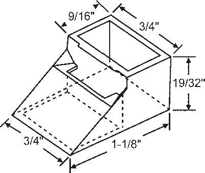 TechnologyLK STB Top Sash Guide for Window Channel Balances  | 60643