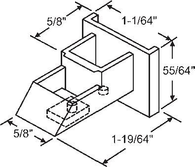 TechnologyLK STB Top Sash Guide for Window Channel Balances, Set | 60651A