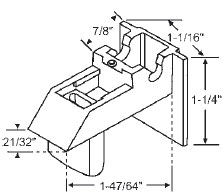 Window Channel Top Sash Guide | 60657WH