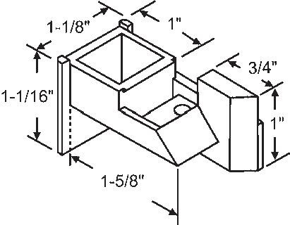 TechnologyLK STB Top Sash Guide for Window Channel Balances, Set | 60666
