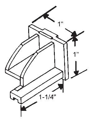 TechnologyLK STB Top Sash Guide for Window Channel Balances, Set | 60676BA