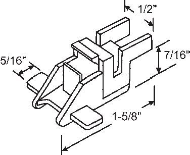 TechnologyLK STB Top Guide for Window Channel Balances, Unattached | 60901