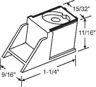 TechnologyLK STB Top Guide for Window Channel Balances, Attached | 60907A
