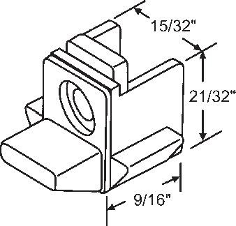 TechnologyLK STB Bottom Guide for Window Channel Balances, Attached | 60908A
