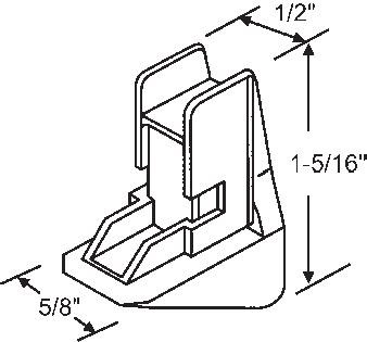 TechnologyLK STB Bottom Guide for Window Channel Balances, Attached | 60915A