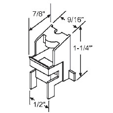 TechnologyLK STB Top Guide for Window Channel Balances, Unattached | 60916