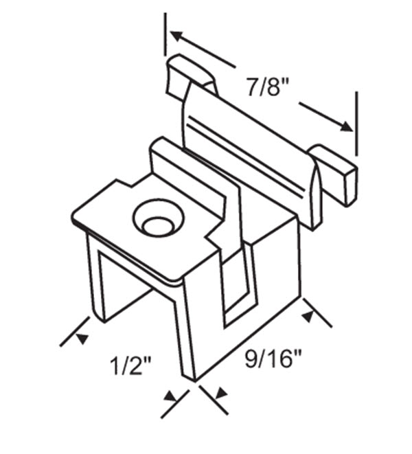 TechnologyLK STB Top Guide for Window Channel Balances, Unattached | 60919