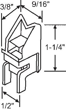 TechnologyLK STB Top Guide for Window Channel Balances, Unattached | 60936