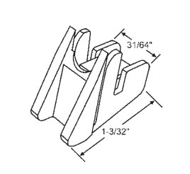 TechnologyLK STB Bottom Guide for Window Channel Balances, Attached | 61501A