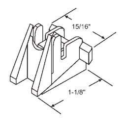 TechnologyLK STB Bottom Guide for Window Channel Balances, Unattached | 61507