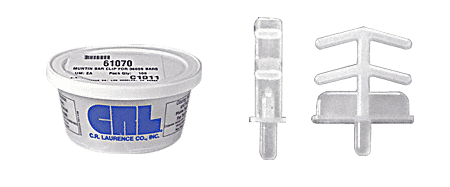 C.R. Laurence CRL 3/16&quot; x 9/16&quot; Muntin Clips - Pack of 100 | 61070