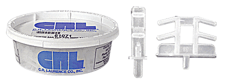 C.R. Laurence CRL 3/16&quot; x 13/16&quot; Muntin Clips - Pack of 100 | 61071