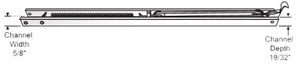 STB Window Channel Balance, Non-Tilt, Stamped 31-4 - 32&quot; | 61AP3140