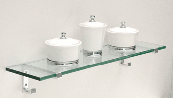CRL 6&quot; x 24&quot; Big Hook Glass Shelf Kit | 624BHK | 624BHK