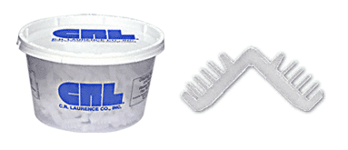 C.R. Laurence CRL 3/16&quot; Nylon Corner for Standard Spacer - Package of 100 | 6262