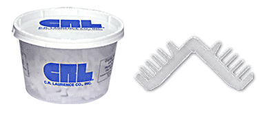 C.R. Laurence CRL 1/4&quot; Nylon Corner for Standard Spacer - Package of 100 | 6265