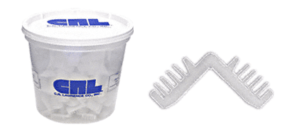 C.R. Laurence CRL 5/16&quot; Nylon Corner for Standard Spacer - Package of 100 | 6266
