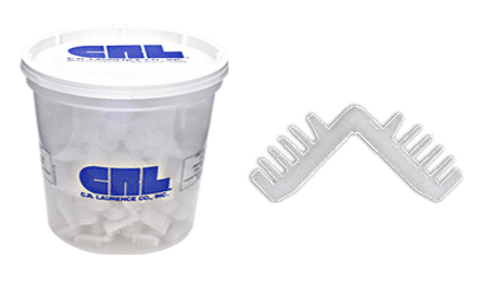 C.R. Laurence CRL 11/16&quot; Nylon Corner for Standard Spacer - Package of 100 | 6271A