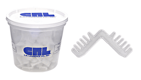 C.R. Laurence CRL 3/4&quot; Nylon Corner for Standard Spacer - Package of 100 | 6272