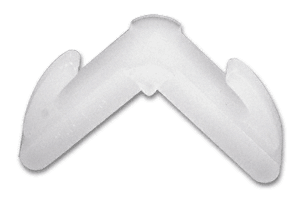 C.R. Laurence CRL 5/16&quot; Nylon Corner for Double Seal Spacer - Pack of 100 | 62176