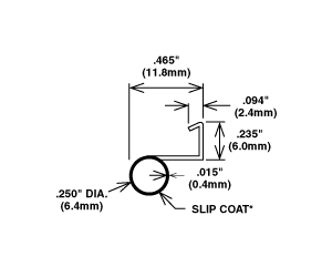 TechnologyLK STB Glazing Vinyl, Snap-In, Kerf Mount, Beige, 100&#39; | Special Order   | 63177BG