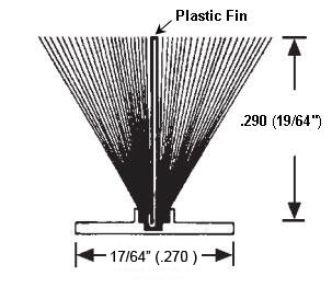 TechnologyLK STB Window Pile, Finned, Gray, .270 Backing Width, .290 Pile Height - 500 Ft.  | 6362