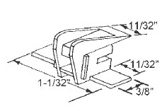 TechnologyLK STB Bottom Bracket for Window Channel Balance, Attached | 64505A