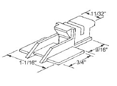 TechnologyLK STB Top Guide for Window Channel Balance, Attached | 64506A
