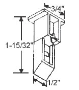 TechnologyLK STB Sash Guide for Window Channel Balance, Black | 64600B