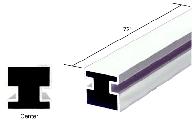 C.R. Laurence CRL Bright Anodized Center Post Extrusion - 72 inch Long | 6422020