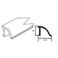 STB Glazing Vinyl, Snap-In, Dark Grey, 72" Sections, 20 Pack