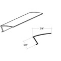 Glazing Vinyl, Snap-In, Black, 72" Sections, 20 Pack 