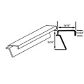 STB Snap-In-Vinyl Glazing Bead, Misc. Shape, White, 72" Sections, Pack of 20