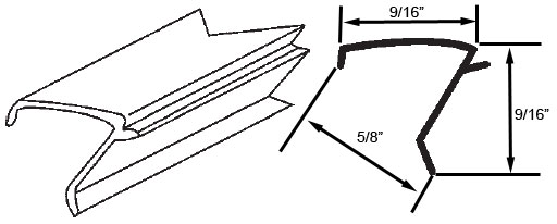 STB Snap-In Vinyl Glazing Bead | 6569W