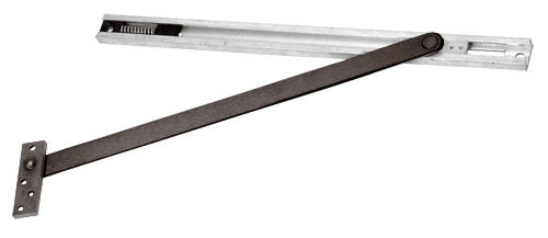 C.R. Laurence CRL Dark Bronze Rixson Heavy-Duty 6 Series Multi-Function Concealed Mount Overhead Stop and Holder - 43-1/16&quot; to 50&quot; | 6546DU