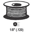 TechnologyLK STB Hollow Ribbed Screen Retainer Spline, Black, 1/8&quot;, 250 Foot Roll | 662B